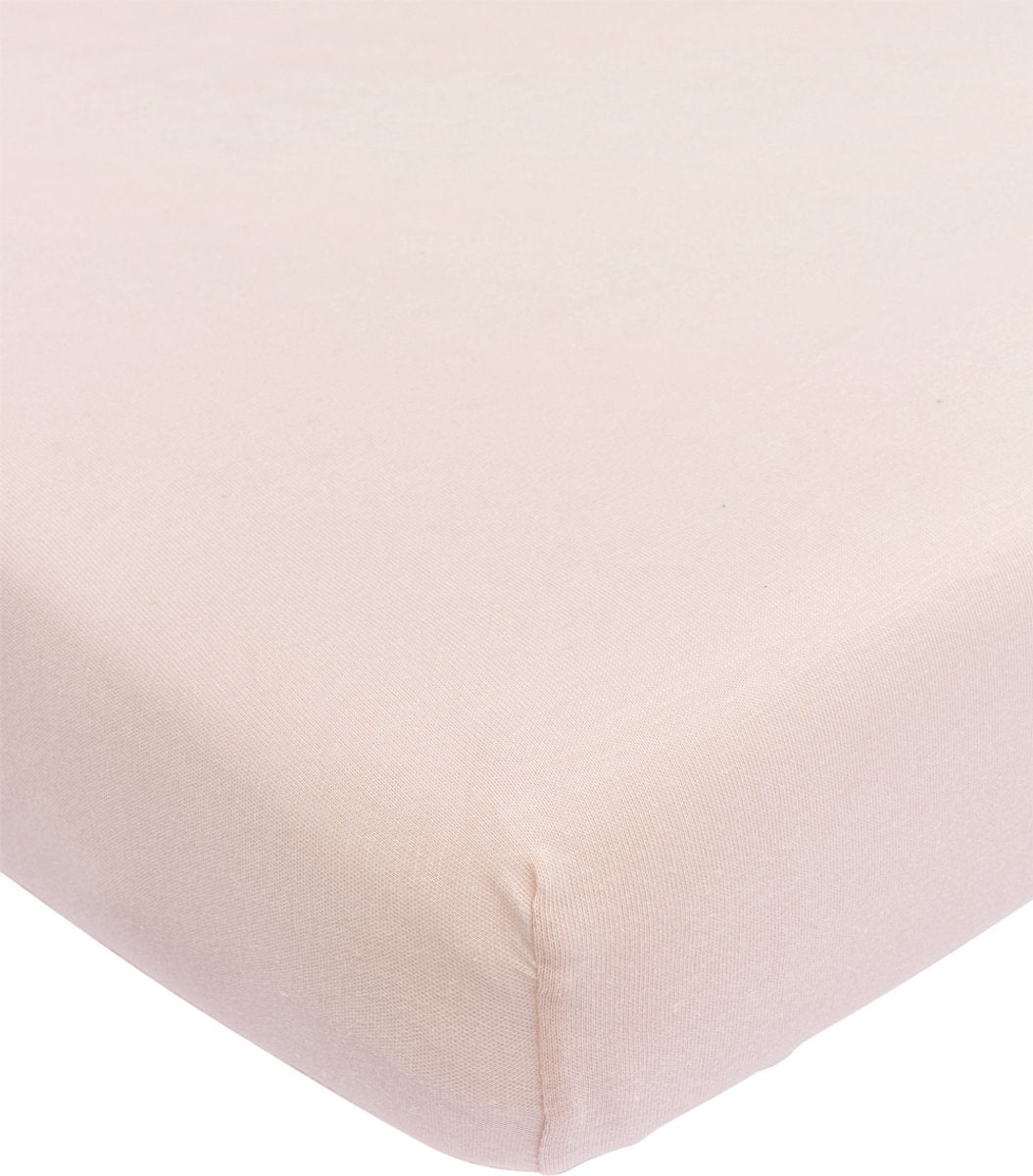 Drap-housse Meyco bébé uni - rose tendre - 60x120cm