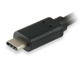 Equip 133455 câble usb 3.0 type c mâle pour taper une femelle, 15cm