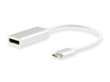Equip 133458 Adaptateur USB Type C mâle vers DisplayPort femelle, 15 cm