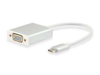 Equip 133451 Adaptateur USB Type C mâle vers HD15 VGA femelle, 15 cm