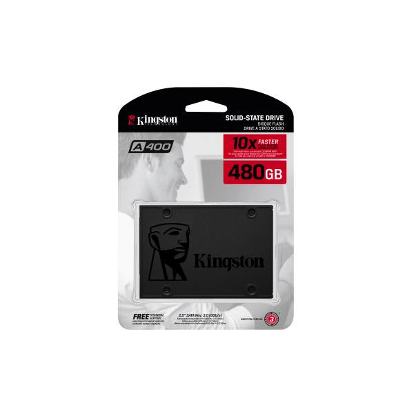 Kingston Kingston SA400S37 480G A400 SSD, 2,5, 480 GB, SATA3, 500MB S, 350MB S, 0,279W, svart