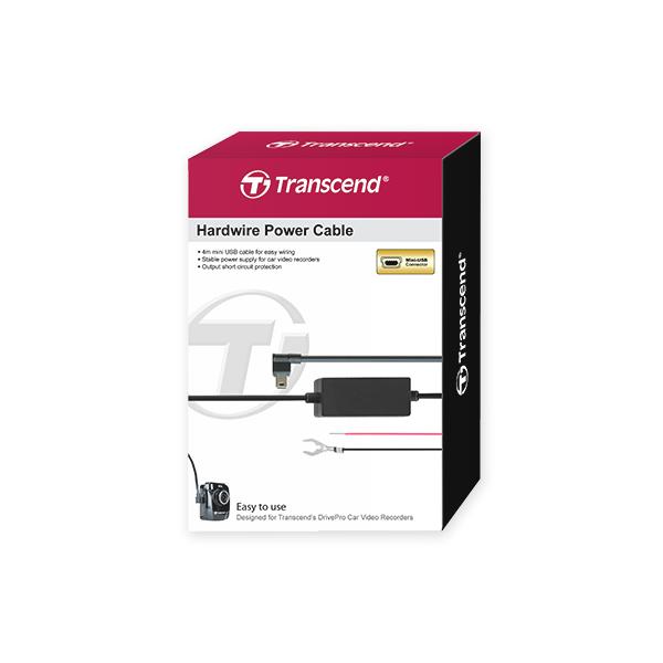 Transcend transcend ts-dpk2 drivepro hardwire cable, mini-usb micro-usb, 4m, black