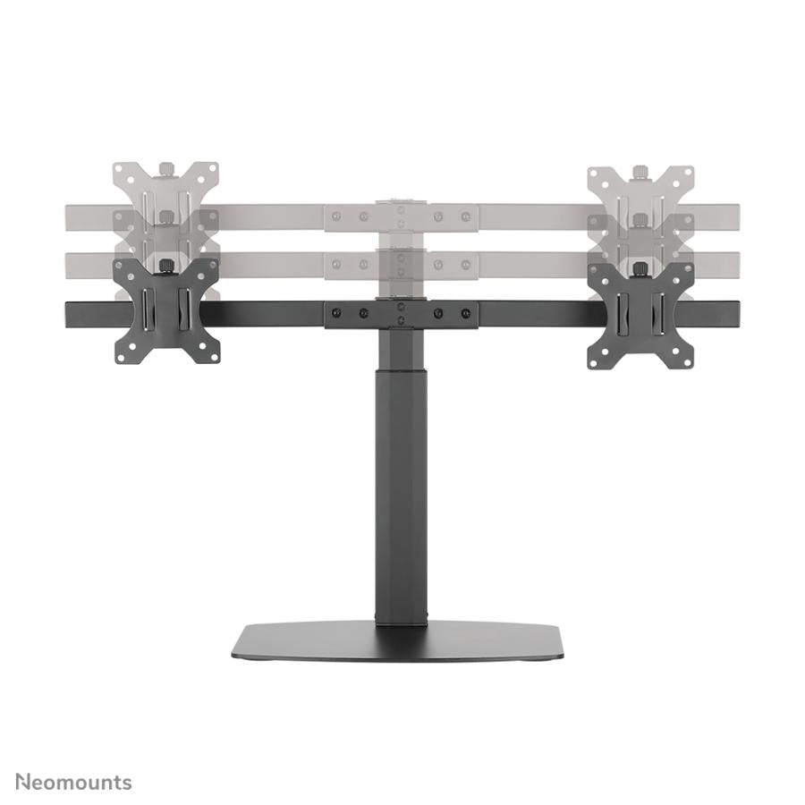 NEOMOUNTS FPMA-D865DBLACK FLATSREEN BUREAUSTEUN, 2X 10-27, 12 kg, 35-46 cm, 75x75 100x