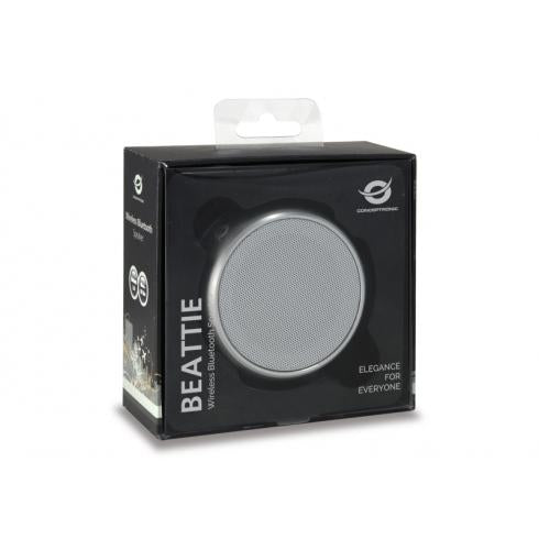 Enceinte Bluetooth sans fil Conceptronic Beattie 01s, micro-usb, 3w, 150 - 20000 Hz, argent