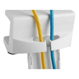 Equip 650806 support multiprise à pince, abs, acier, blanc