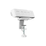 Equip 650806 support multiprise à pince, abs, acier, blanc