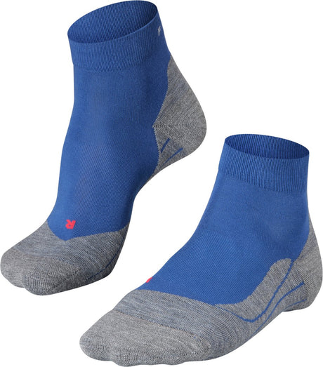 Falke ru4 chaussettes de course courtes en coton anti-ampoules en matériau fonctionnel hommes bleu - taille 39-41