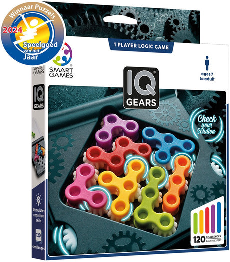 Smartgames iq gears - jeu de réflexion | 2 pièces