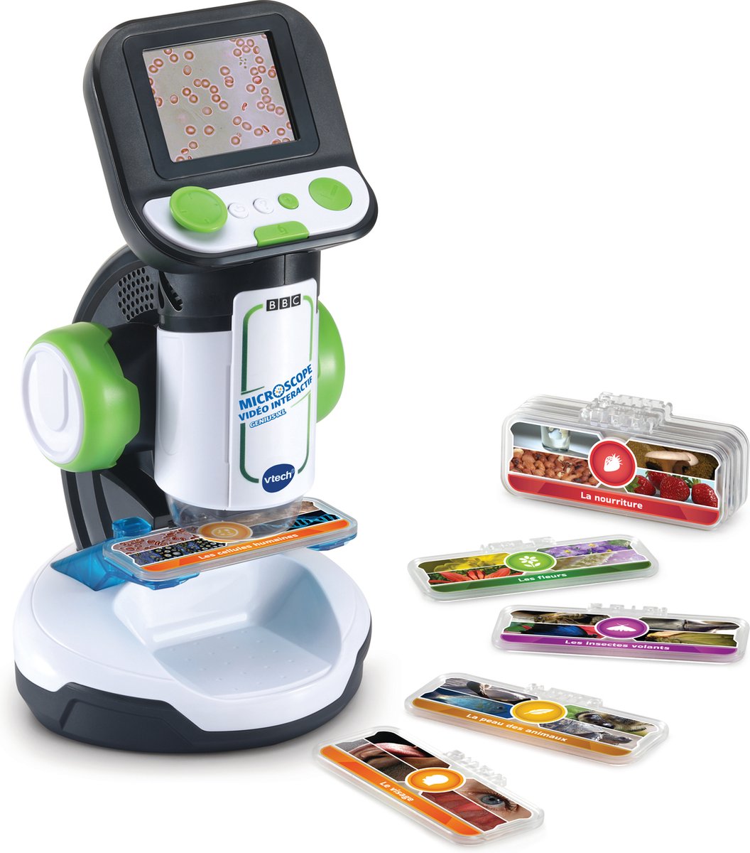 Vtech mon microscope vidéo interactif pour enfant - jouet interactif éducatif - découvrez le monde microscopique - cadeau - à partir de 7 ans