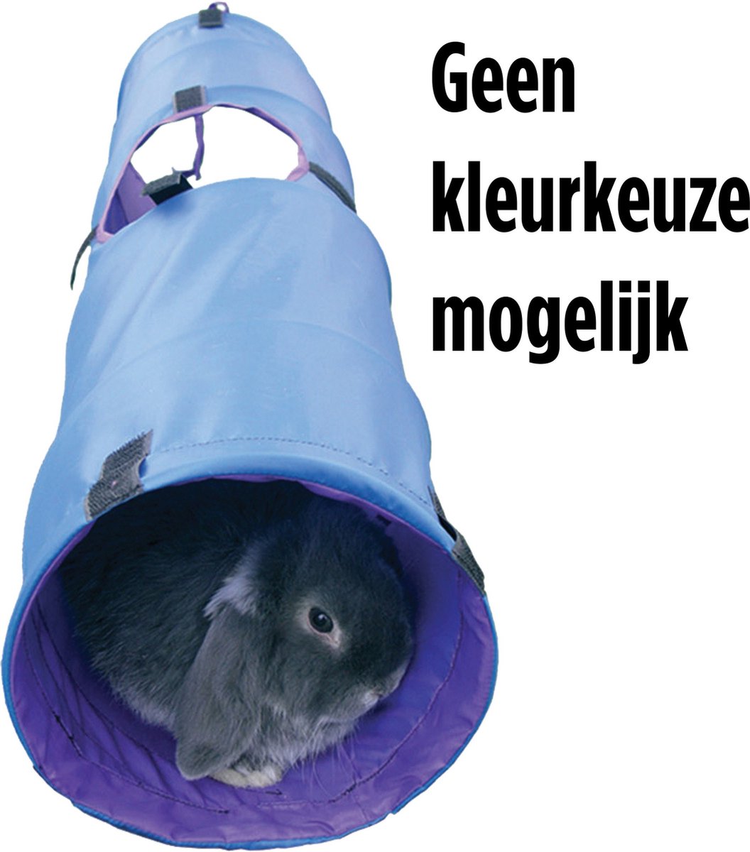 Tunnel pour lapins en palissandre - jouets pour lapins - 90 x 20 x 20 cm