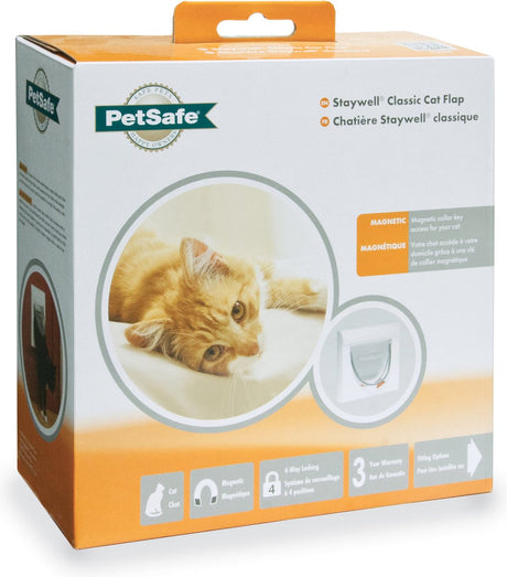 Chatière magnétique Petsafe 932 - blanche - 10,5 x 22,6 x 22,8 cm