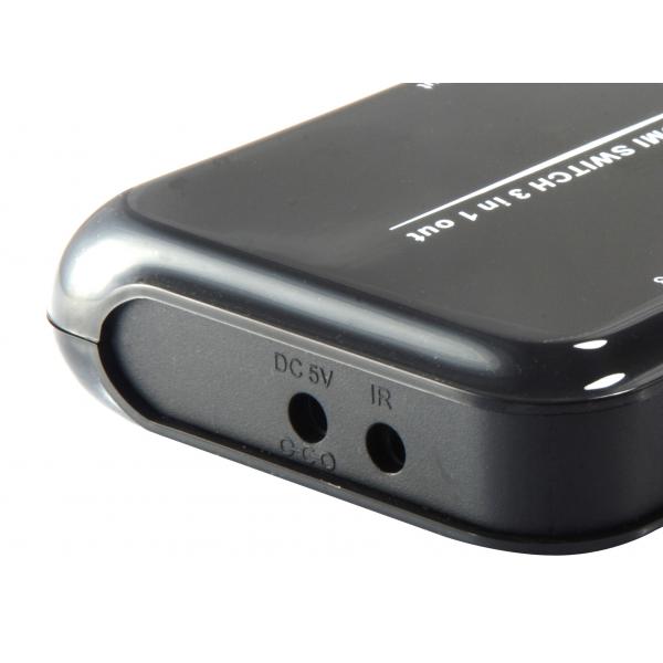 Equip 332721 commutateur HDMI, 3x, HDMI1.4, Dolby True-HD, 7.1 canaux, noir