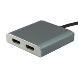 Equip 133464 Adaptateur USB Type C vers 2x HDMI femelle, 2160p à 30 Hz, USB3.1 Gen1, gris