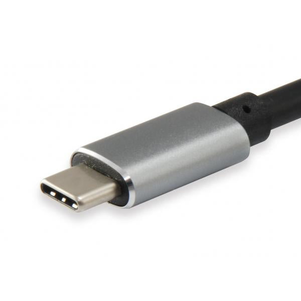 Equip 133464 Adaptateur USB Type C vers 2x HDMI femelle, 2160p à 30 Hz, USB3.1 Gen1, gris