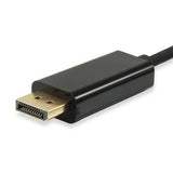 Equip 133467 câble usb type-c vers displayport, mâle mâle, droit, 1,8 m, noir