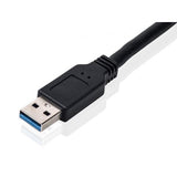 Equipéiert 133471 USB3.0 op SATA Adapter, männlech männlech, 0,5 m, schwaarz