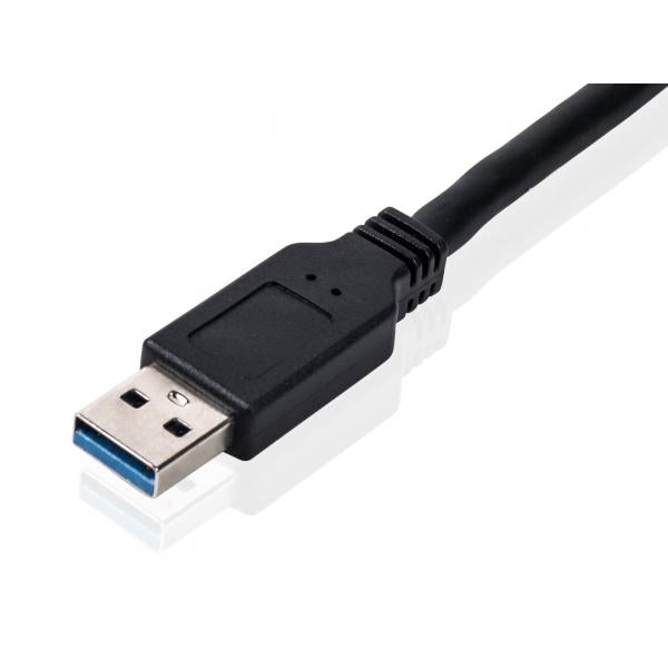 Equip 133471 adaptateur usb3.0 vers sata, mâle mâle, 0,5 m, noir