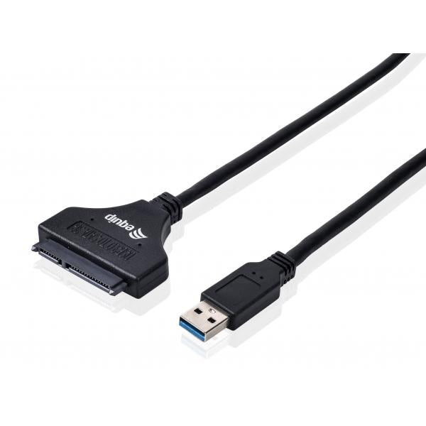 Equip 133471 adaptateur usb3.0 vers sata, mâle mâle, 0,5 m, noir