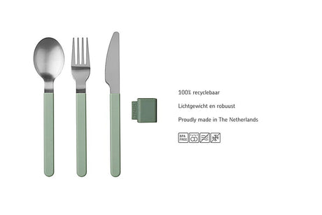 Mepal set de couverts silueta 3 pièces - blanc