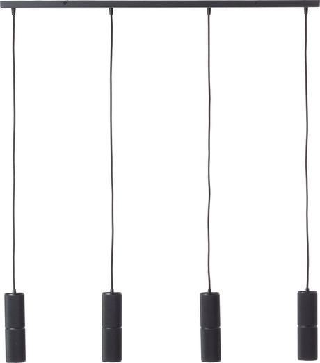 Brilliant Marty - suspension - 4 lumières - LED 4xGU10 - noir