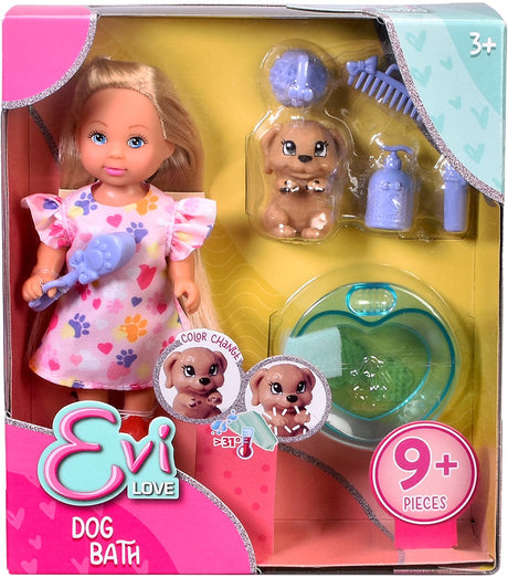 Simba - evi love - poupée avec chien - bain et accessoires - 105733738