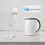 Woox r4054 prise intelligente intégrée alimentée par tuya, 16a, 3680w, wi-fi, blanc