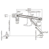Neomounts NM -D775DXBLACH SCREAT SCREAT LA MONT PRINCE TV, 8 kg, 10 - 32) 100x100 mm, BLA
