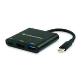 Conceptronic donn01b donn adaptateur usb-c vers hdmi, usb 3.2 gen 1 (3.1 gen 1) type-a c, hdmi, noir