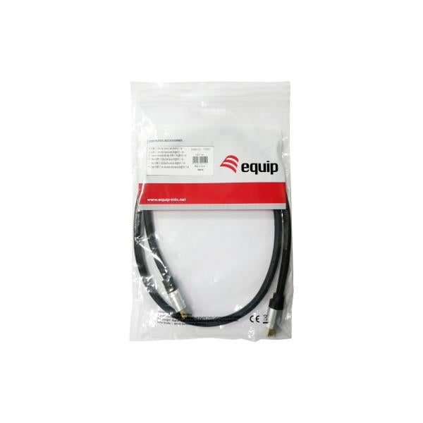 Equip 119381 HDMI 2.1 Cable de velocidad ultra alta, HDMI Tipo A -> HDMI Tipo A 48 GBIT S, ARC, 2M, NEGRO