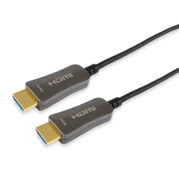 Equip 119431 câble optique actif hdmi 2.0, hdmi type a -> hdmi type a 3d, 18 gbit s, 50m, noir