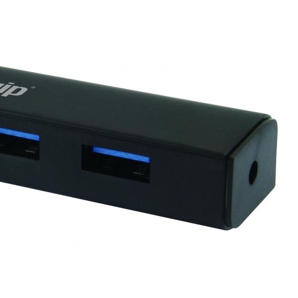 Equip 128953, hub USB 4 ports, USB 3.2 gen 1 type-a, 5000 mbits, noir