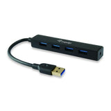 Equip 128953, hub USB 4 ports, USB 3.2 gen 1 type-a, 5000 mbits, noir