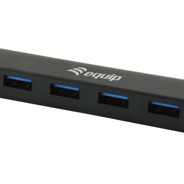 Equip 128954 Hub USB 4 ports, USB 3.2 gen 1 type-c -> USB 3.2 gen 1 type-a, 5 000 mbits, noir