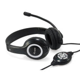 Equip 245301 casque de jeu, USB, arceau, binaural, numérique, noir