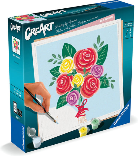 Peinture créative par numéro Ravensburger - bouquet de roses