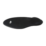 Tapis de souris en gel Equip 245014, tissu, gel, polyuréthane, repose-poignet, base antidérapante, monotone, noir