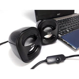 Equip 245330 mini haut-parleur USB, 2.0 canaux, filaire, 3 W, 90 - 20 Hz, 40 o, noir