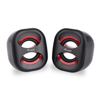 Equip 245331 mini haut-parleur USB, 2.0 canaux, filaire, 3 W, 90 - 20 Hz, 40 o, noir