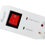 Equip 245554, multiprise 5 prises avec 2x USB, 5x prise(s) CA intérieure, type f, 1,5 mm², 1,8 m
