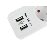 Equip 245554, multiprise 5 prises avec 2x USB, 5x prise(s) CA intérieure, type f, 1,5 mm², 1,8 m