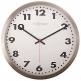 Horloge Nexttime 2521 arabe, ø33 cm, murale, blanc
