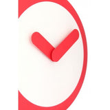 Horloge Nexttime 2615ro focus, ø25 cm, murale, blanc rouge
