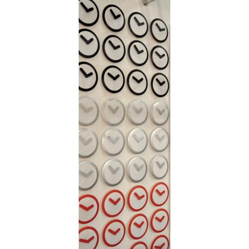 Horloge Nexttime 2615zi focus, ø25 cm, murale, blanc argent