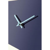 Horloge Nexttime 2855bl rayures audacieuses, 38x19 cm, murale, bleue