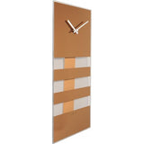 Horloge Nexttime 2855co rayures audacieuses, 38x19 cm, murale, cuivre