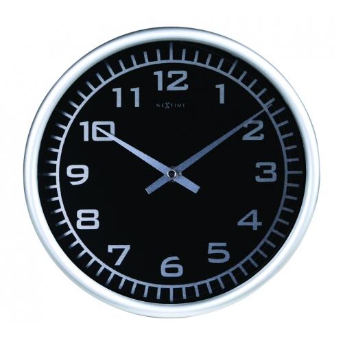 Horloge Nexttime 2953 noir, ø 25 cm, murale, noir