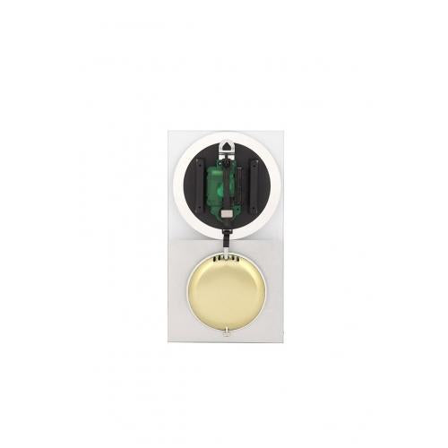 Horloge Nexttime 3028 op, 16x30,2 cm, murale, verre, argent