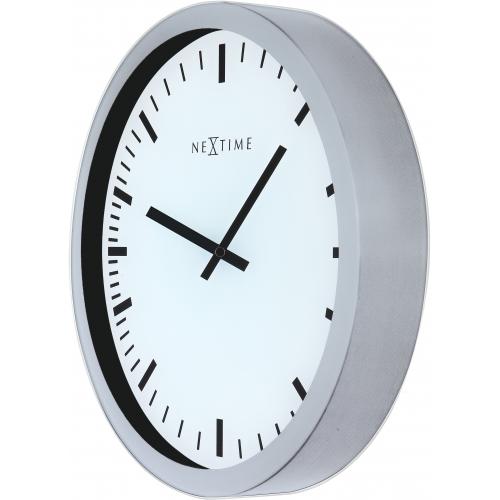 Horloge Nexttime 3031 magic - bande, 25x35,2 cm, murale, blanc