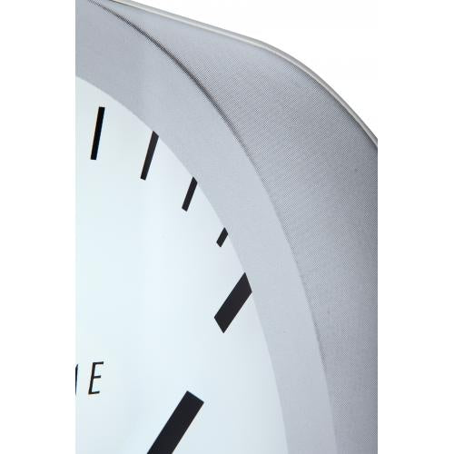 Horloge Nexttime 3031 magic - bande, 25x35,2 cm, murale, blanc
