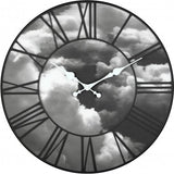 Horloge Nexttime 3037 nuages, ø39 cm, murale, noir